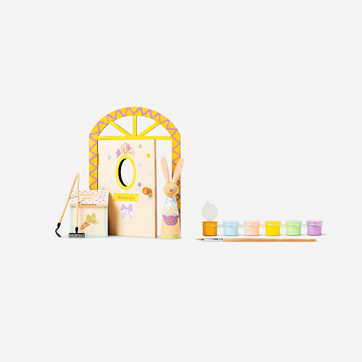 Paint-your-own Easter bunny house decoration Hobby Flying Tiger Copenhagen 