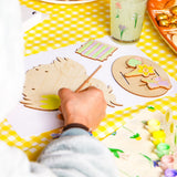 Paint-your-own Easter chicken decoration from Flying Tiger Copenhagen, hobby craft kit for customizing a festive spring chicken.