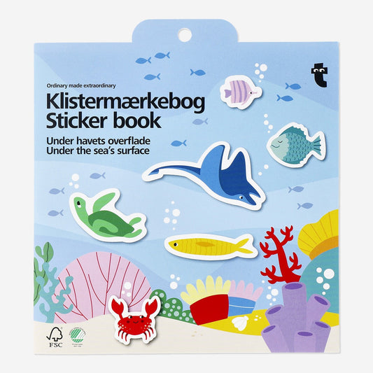 Klistermærkebog - med havtema