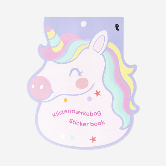 Libro de pegatinas - Forma de unicornio