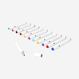 Set of 12 bright shades Twin markers from Flying Tiger Copenhagen, ideal for arts and crafts projects.