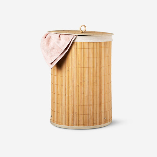 Bamboo laundry basket