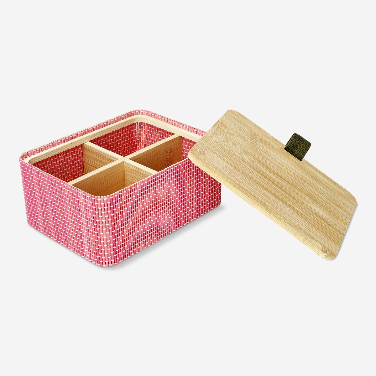 Bamboo storage box with compartments Home Flying Tiger Copenhagen 