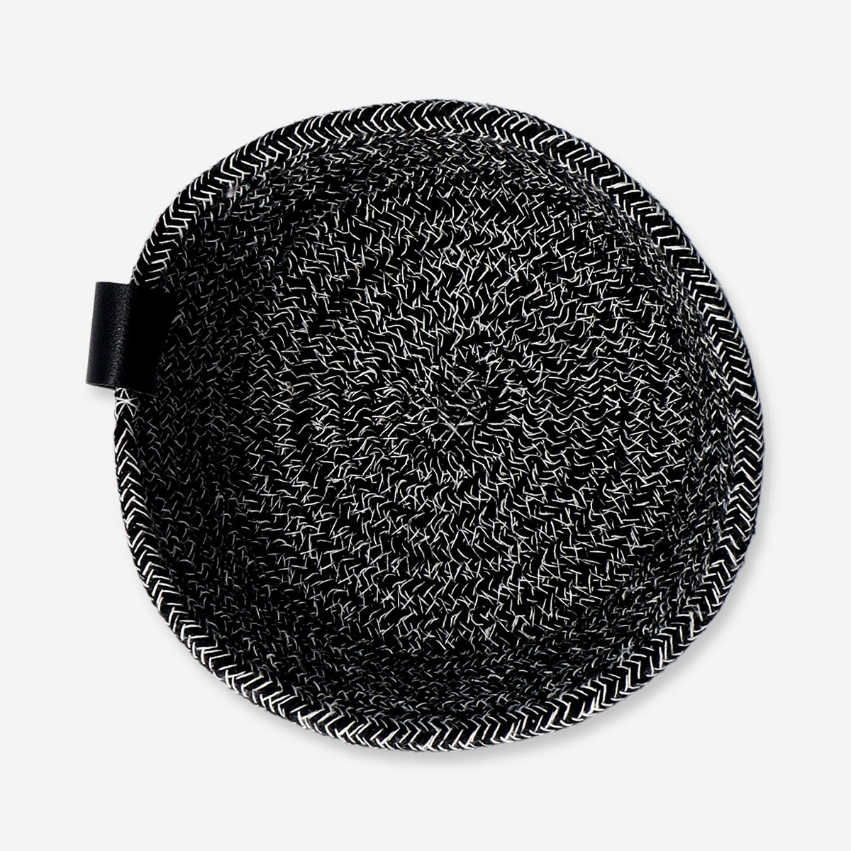 Black rope basket - 15 cm