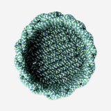 Panier rond tressé bleu - 16 cm