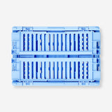 Blue collapsible storage box - 15 cm