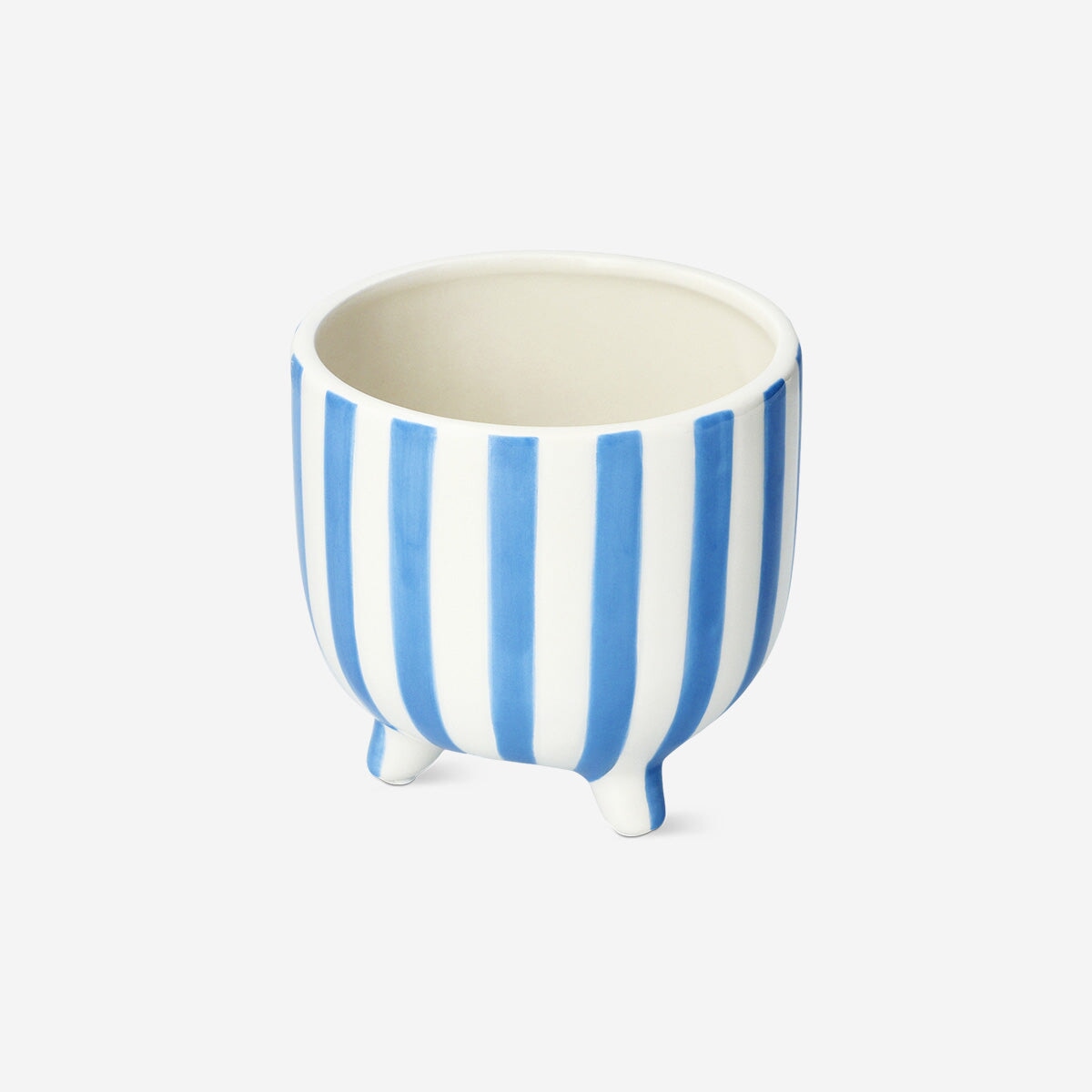 Blue striped flowerpot Home Flying Tiger Copenhagen 