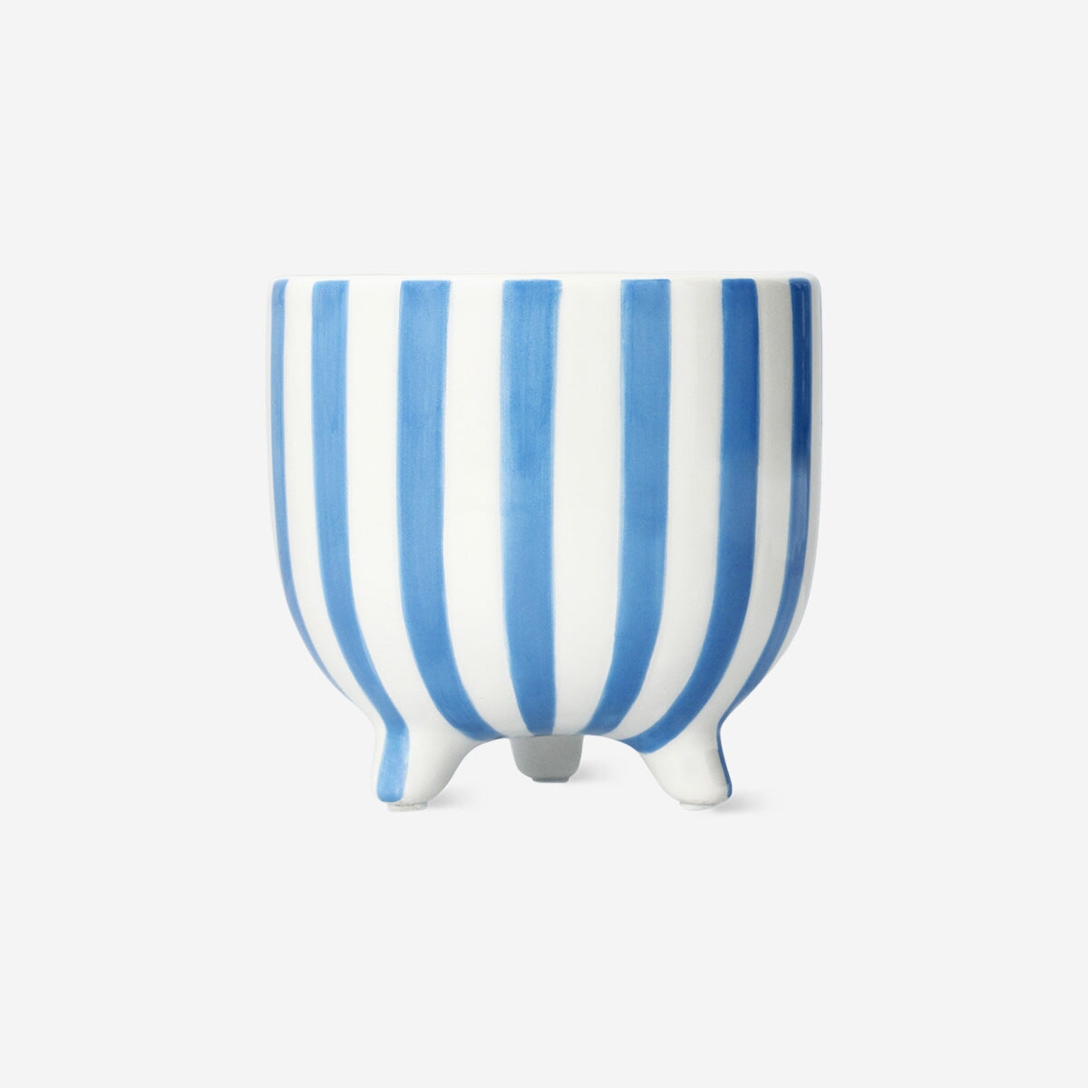 Blue striped flowerpot Home Flying Tiger Copenhagen 