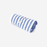 Blue throw blanket with fringes - 120x170 cm Home Flying Tiger Copenhagen 