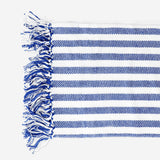 Blue throw blanket with fringes - 120x170 cm Home Flying Tiger Copenhagen 