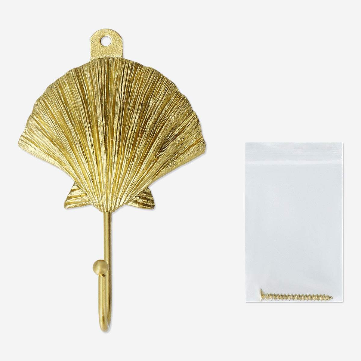 Brass seashell hook for wall Home Flying Tiger Copenhagen 