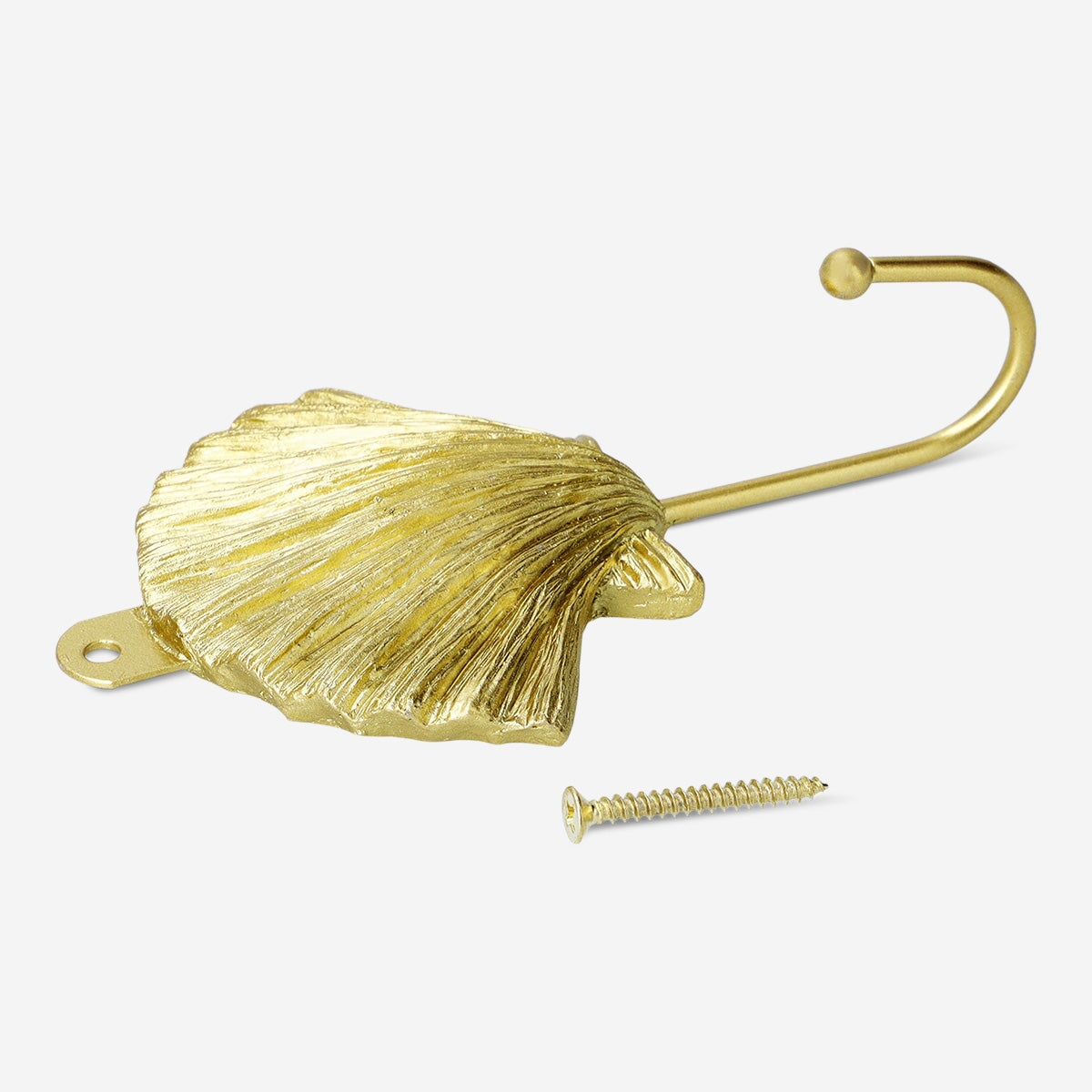Brass seashell hook for wall Home Flying Tiger Copenhagen 