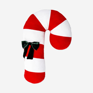 Candy cane cushion from Flying Tiger Copenhagen featuring red and white striped fabric for festive home decor.