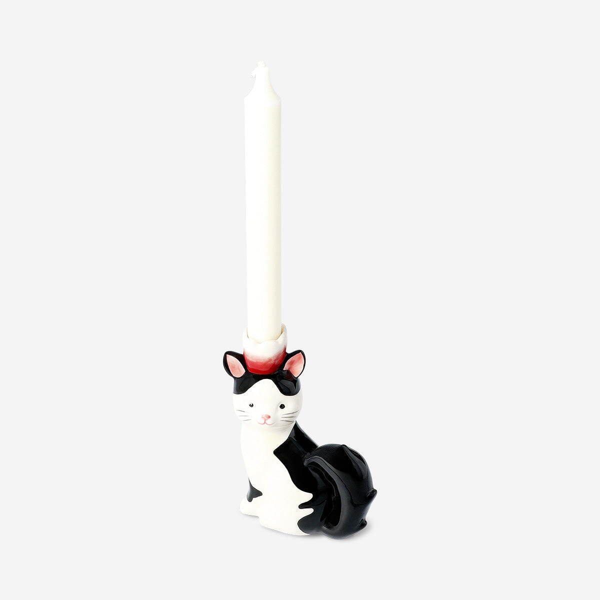 Bougeoir Céramique Couple De Chats Mignons – Porte-bougie Chat Pattes Chaudes – Décoration Romantique Amour Chaleur – Cadeau Saint-Valentin Fille Femme