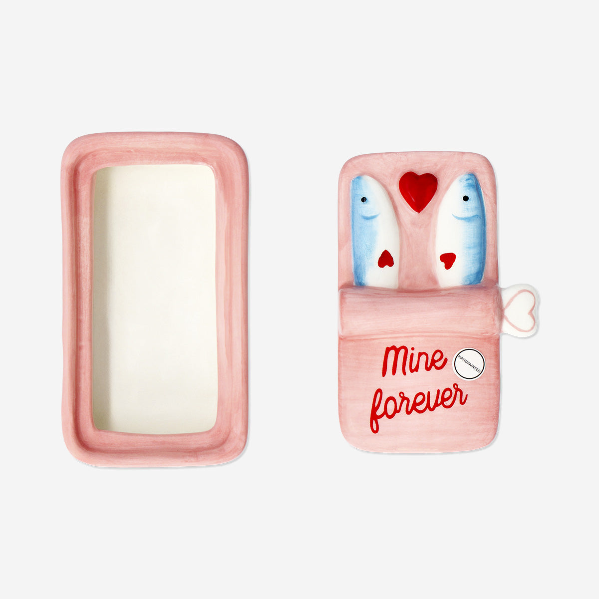 陶器製と思われる魚型の小物入れ　flyingtiger　フィギュア　置物　レア Pink Ceramic Decorative Sardines Jar – Quirky Home Accent – Flying