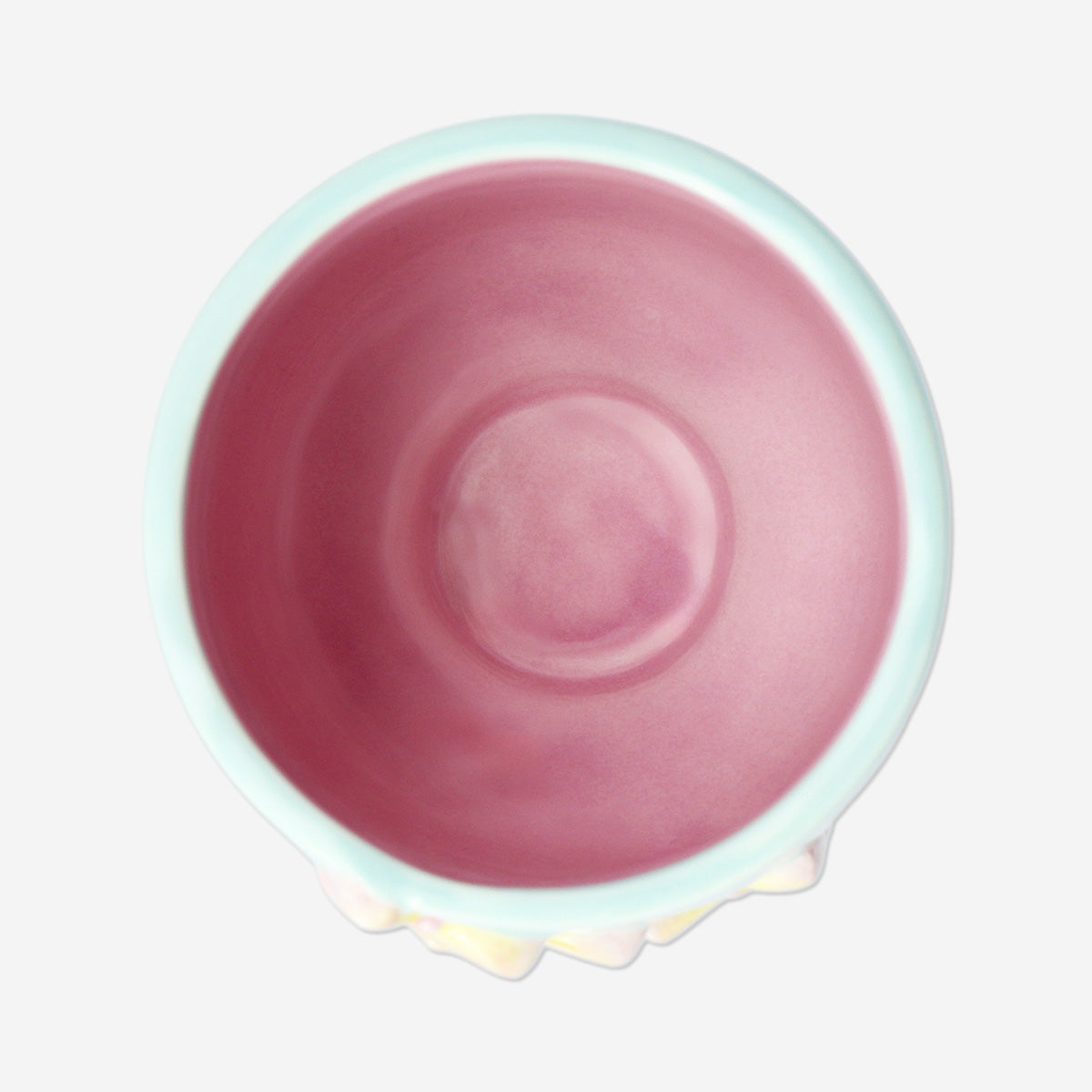 Ceramic vase with butterflies - 10 cm