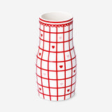 Ceramic vase with hearts