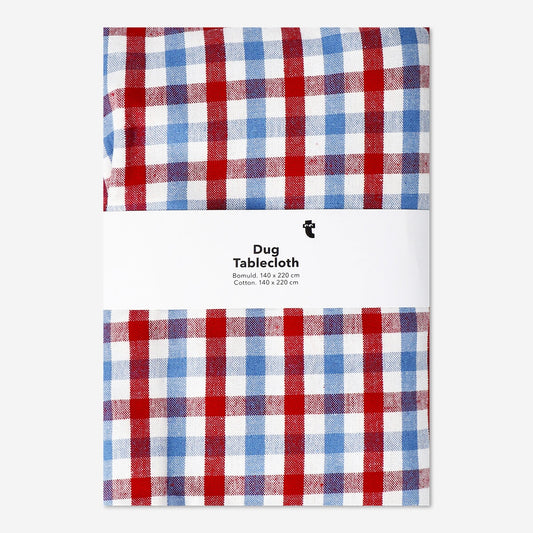 Ruudullinen pöytäliina - 140x220 cm