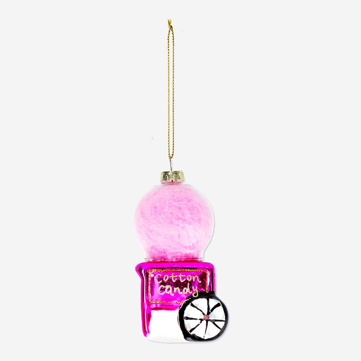 Christmas bauble featuring a Candyfloss machine design, decorative home ornament by Flying Tiger Copenhagen.