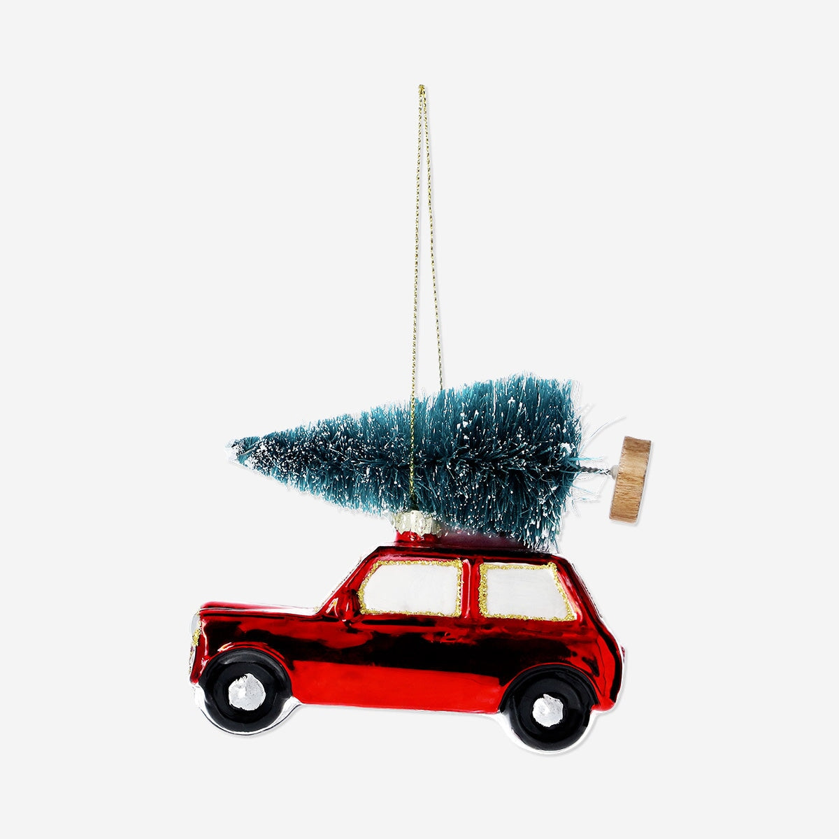 Christmas bauble - Car with Christmas tree Home Flying Tiger Copenhagen 