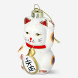 Christmas cat-shaped bauble from Flying Tiger Copenhagen, hanging ornament with festive holiday design.