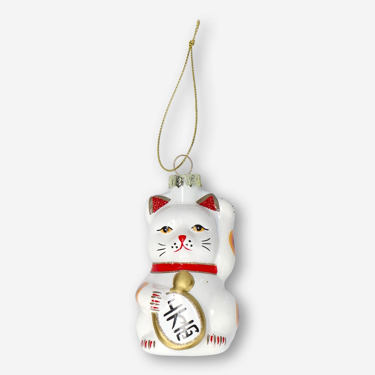 Christmas cat-shaped bauble from Flying Tiger Copenhagen, decorative holiday ornament for home Christmas decor.