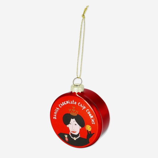 Christmas bauble - Chocolate cookies in tin