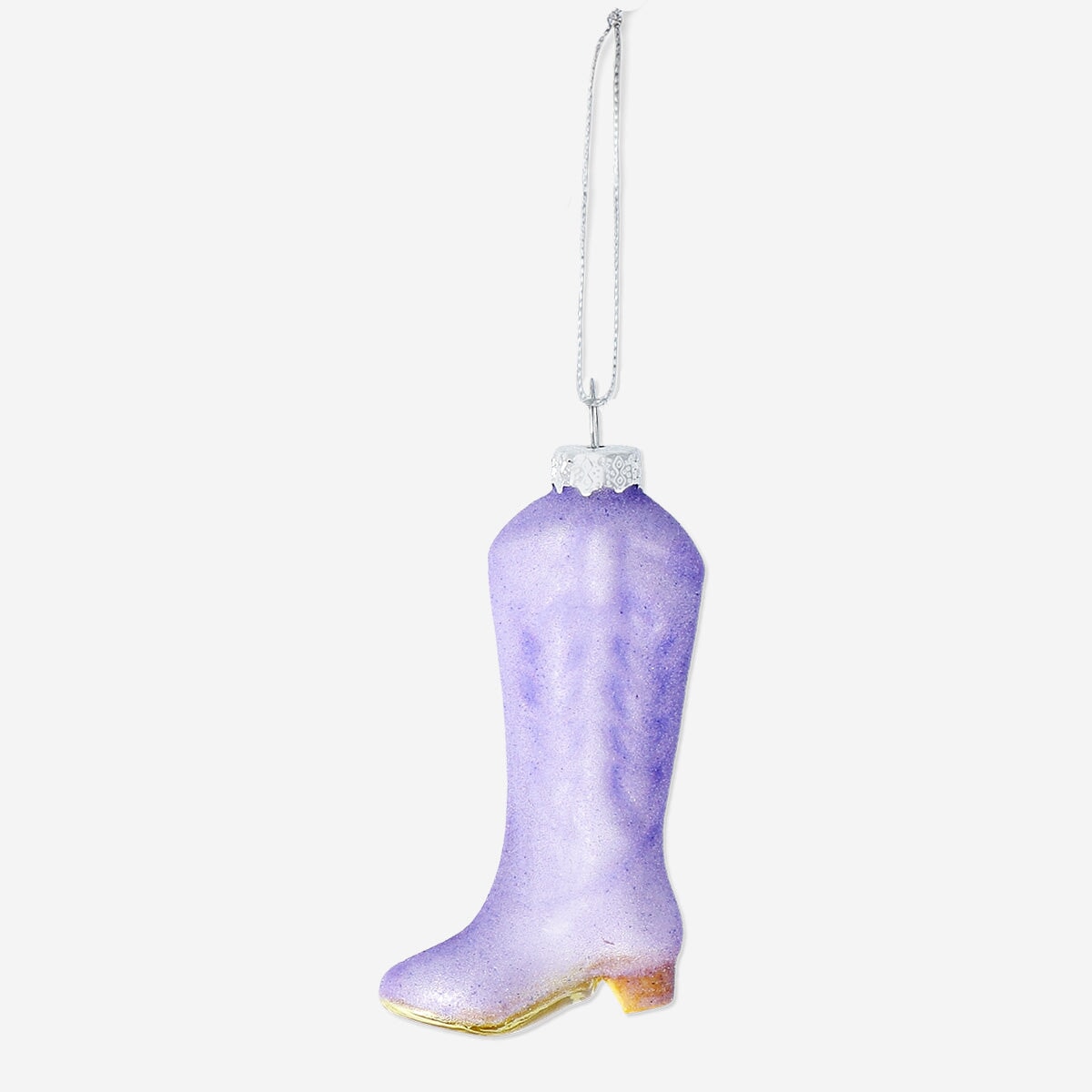Decorative Christmas bauble in the shape of a cowboy boot from Flying Tiger Copenhagen for festive home decor.