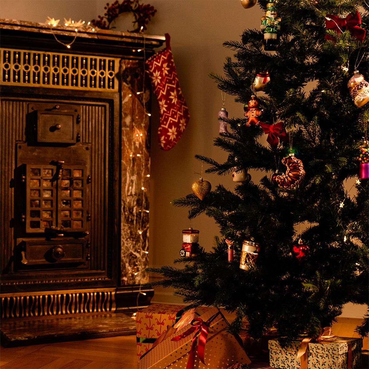Flying Tiger Copenhagen Christmas bauble shaped like a fortune cookie for festive home decoration.