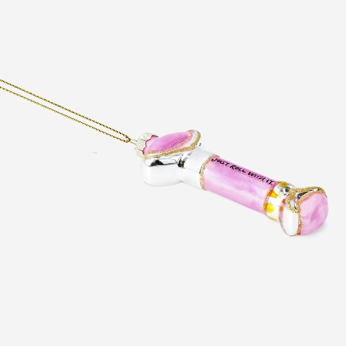 Christmas bauble featuring a Jade face roller design from Flying Tiger Copenhagen for festive home decoration.