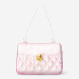 Pink Christmas bauble shaped like a purse from Flying Tiger Copenhagen, decorative holiday home ornament.