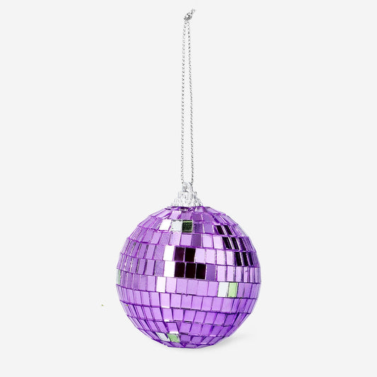 Christmas bauble - Purple disco ball