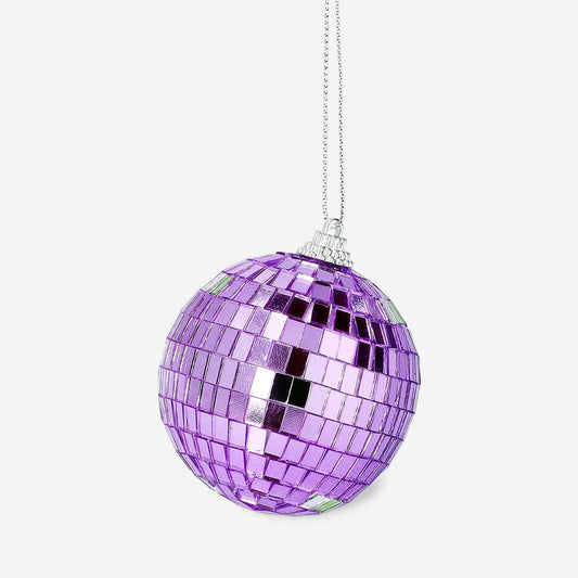 Christmas bauble - Purple disco ball