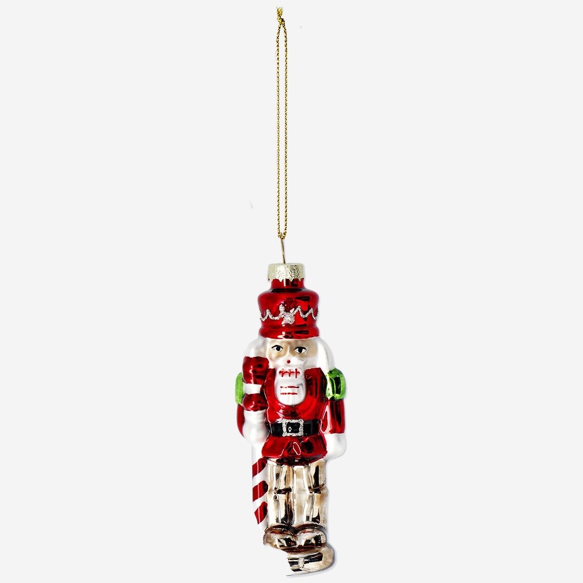 Red tin soldier Christmas bauble from Flying Tiger Copenhagen, featuring a festive holiday home decoration with detailed design.