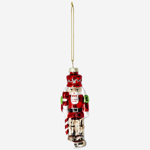 Red tin soldier Christmas bauble from Flying Tiger Copenhagen, featuring a festive holiday home decoration with detailed design.