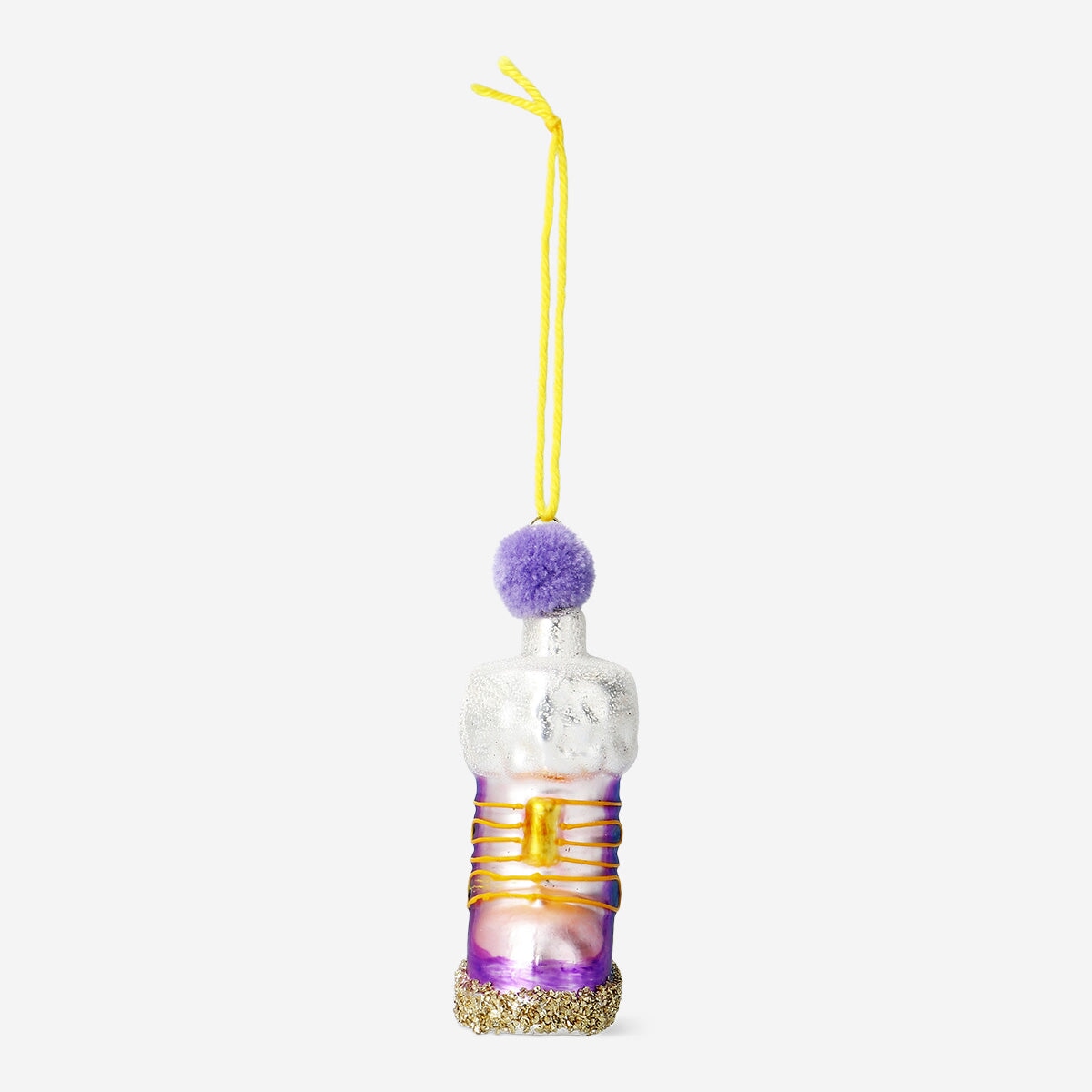 Christmas bauble shaped like a ski boot from Flying Tiger Copenhagen, hanging as festive holiday decor.