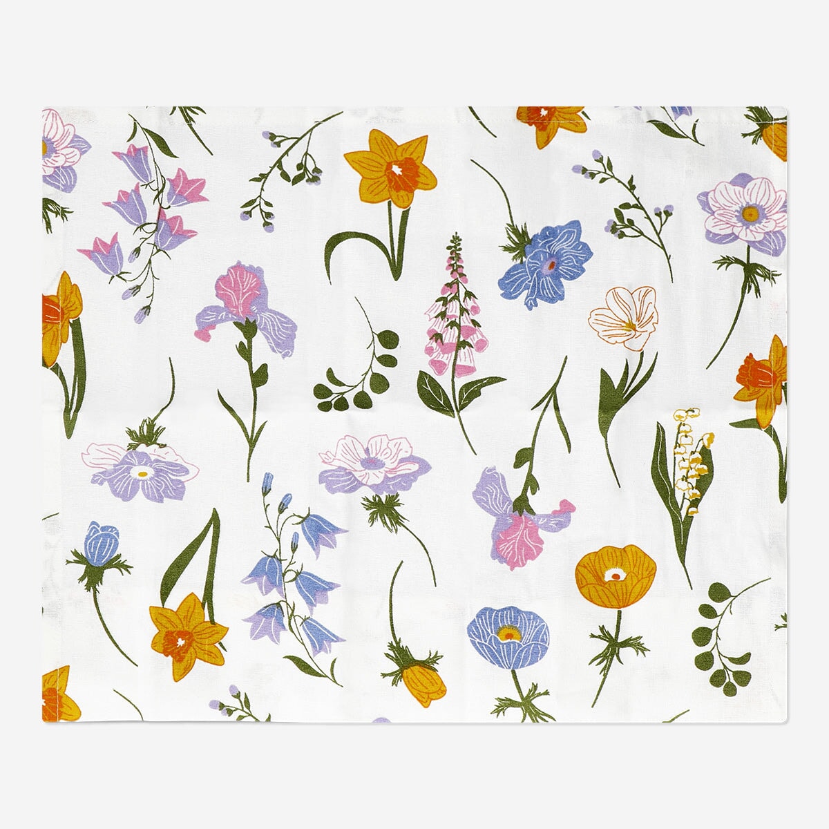 Cotton napkins with flower print - 2 pcs Home Flying Tiger Copenhagen 