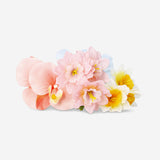 Decorative blue and yellow bouquet - 37 cm