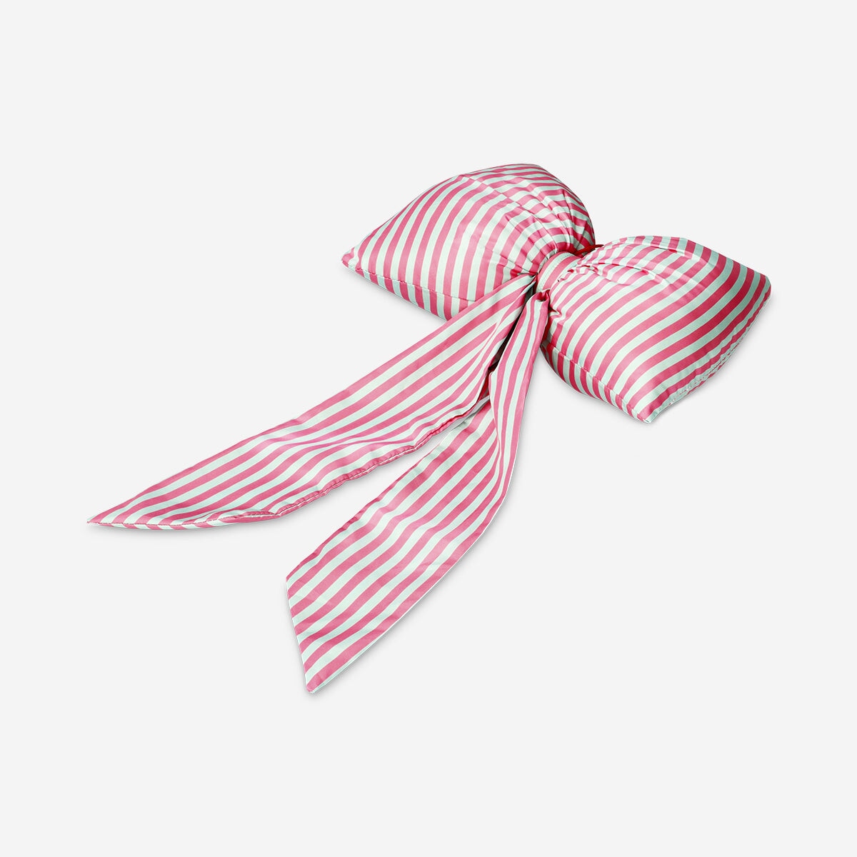 Decorative hanging bow with red and white stripes, 27 cm, from Flying Tiger Copenhagen for home decor or gift wrapping.
