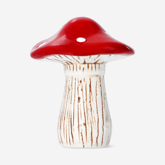 Fungo rosso decorativo - 10 cm
