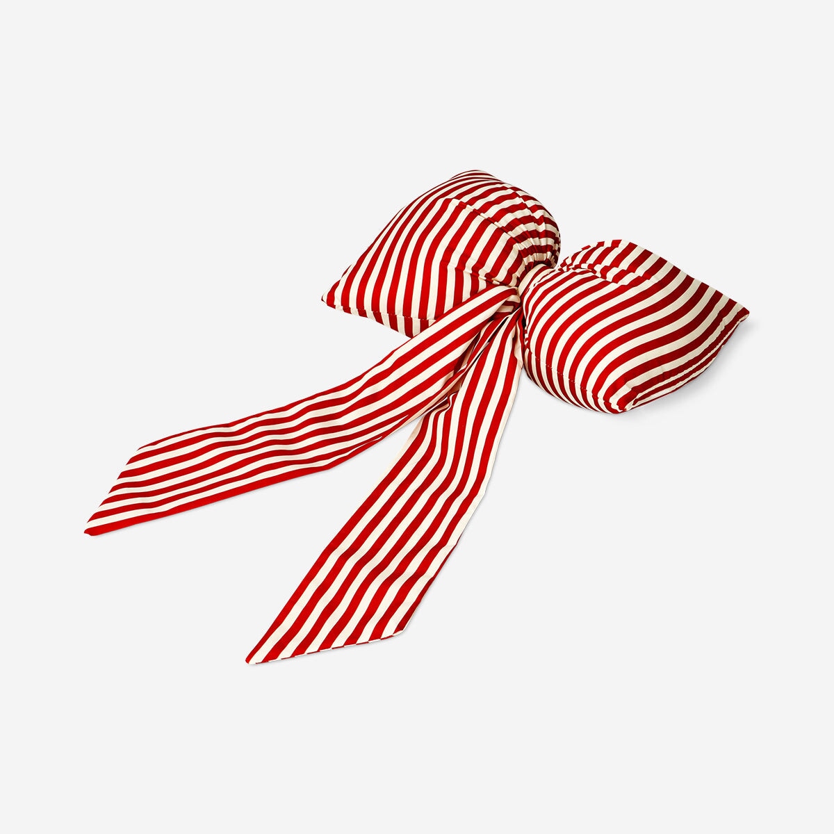 Decorative striped hanging bow from Flying Tiger Copenhagen, 47 cm long, used for home decoration and craft projects.