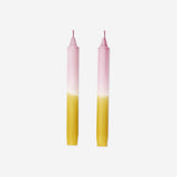 Set of 20 cm dip dye dinner candles in vibrant colors, ideal for home décor, by Flying Tiger Copenhagen.