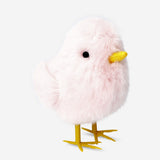 Large Easter chick with pink fur, Flying Tiger Copenhagen home decor, soft and festive for spring celebrations.