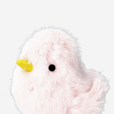 Large Easter chick with pink fur, Flying Tiger Copenhagen home decor, soft and plush, perfect for Easter decorations.