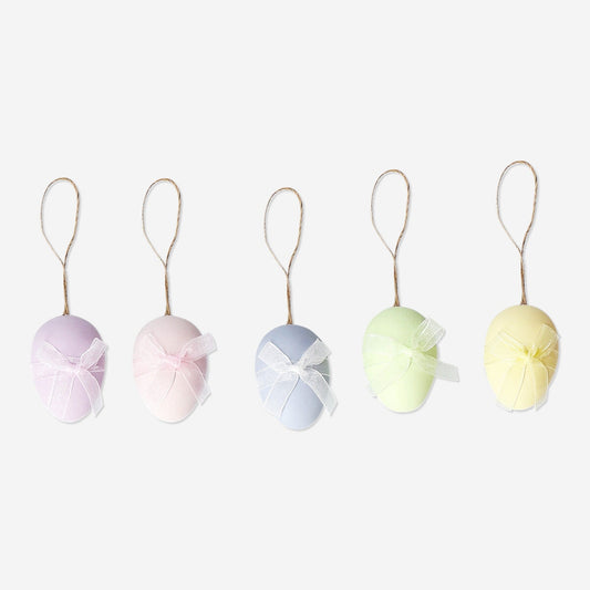 Easter eggs spring ornaments - 5 pcs