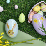 Set of 6 Easter ornaments for home decor, featuring colorful designs from Flying Tiger Copenhagen.