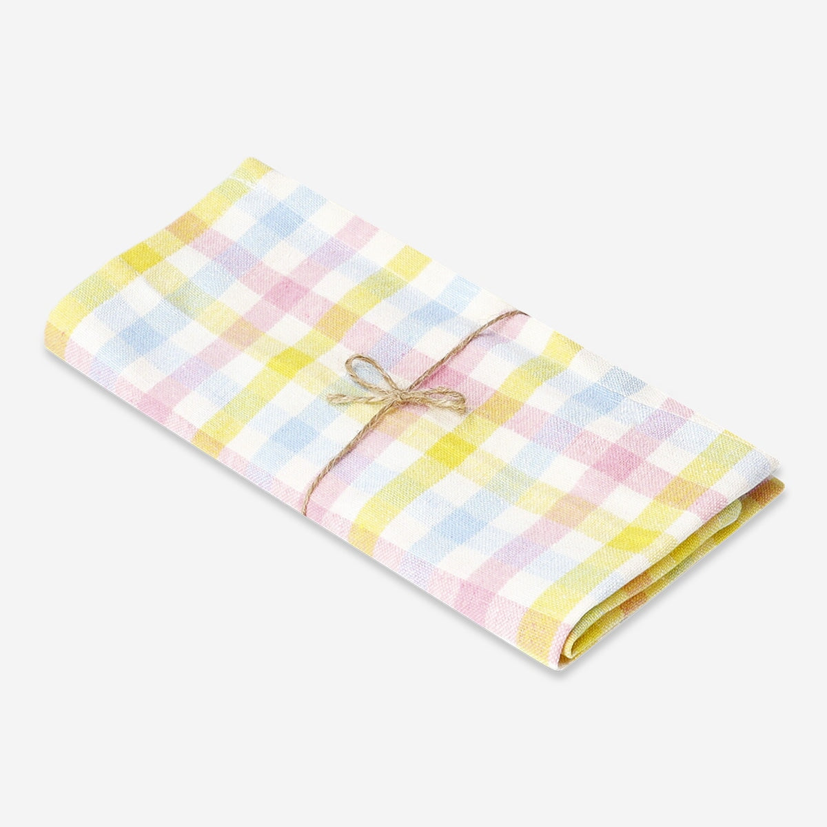 Fabric napkins with milti coloured checks - 2 pcs Home Flying Tiger Copenhagen 
