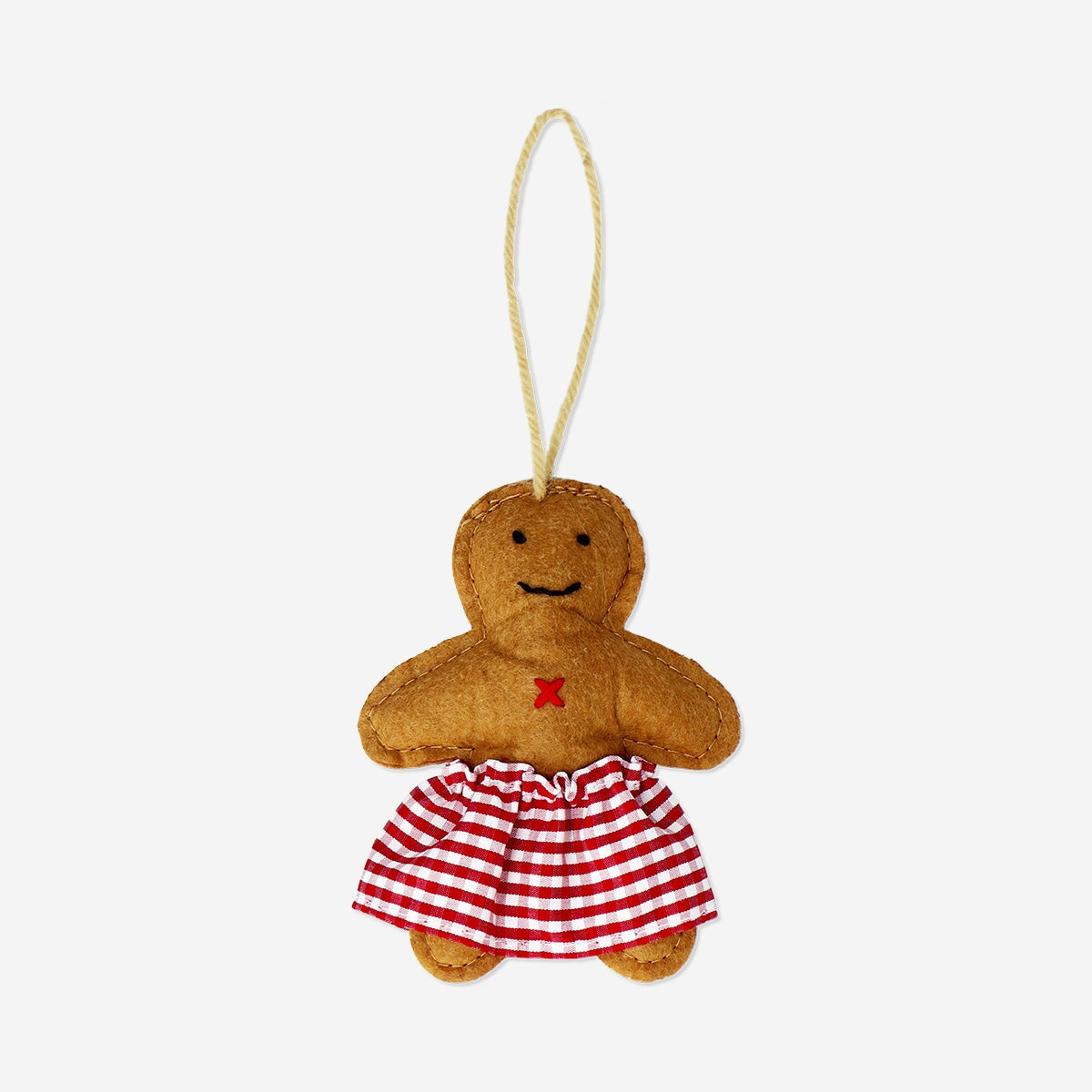 Felt gingerbread woman ornament Home Flying Tiger Copenhagen 