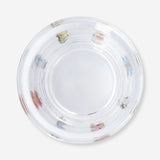 Floral glass tealight holder