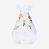 Floral glass vase - 11 cm
